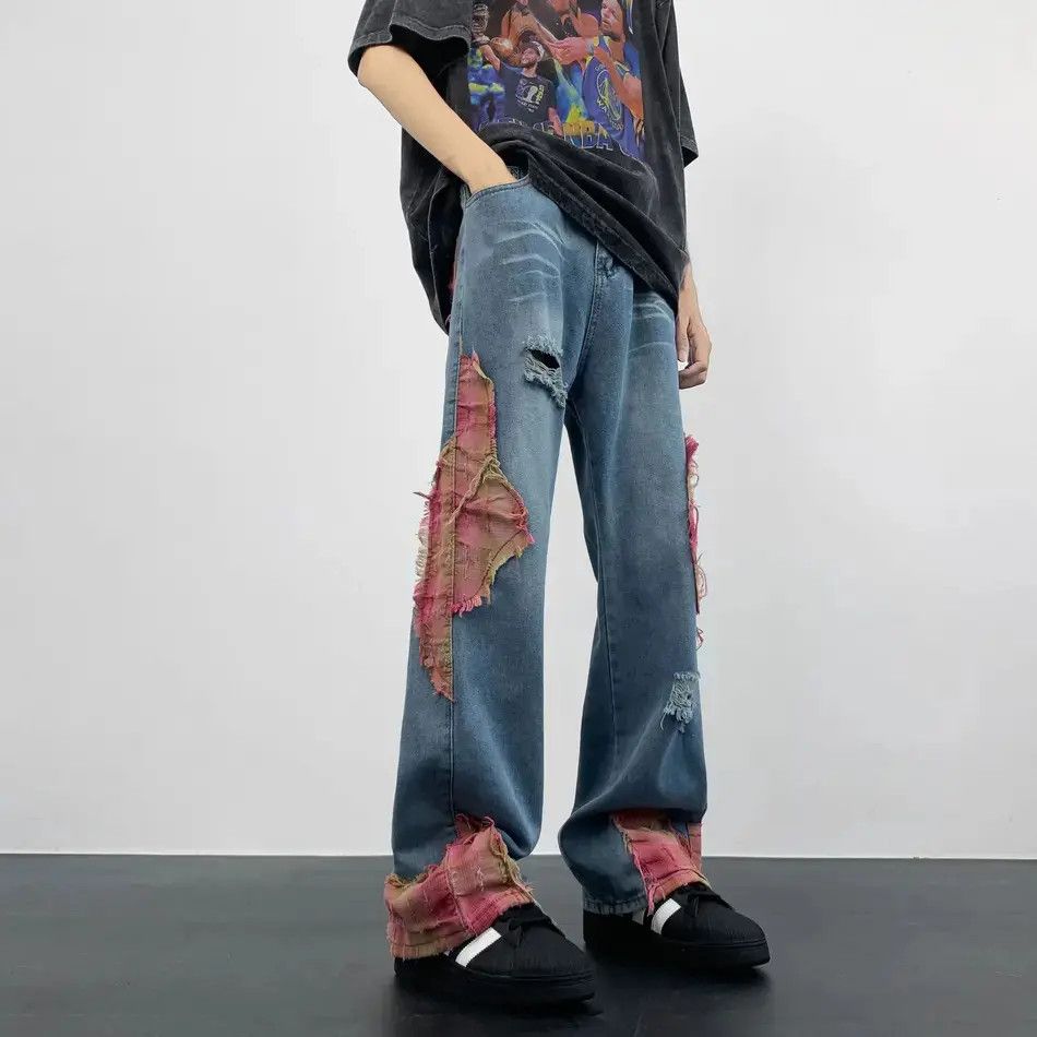 Japanese Brand Retro straight leg wide leg slightly flared jeans Size US 32 / EU 48 - 5 Thumbnail