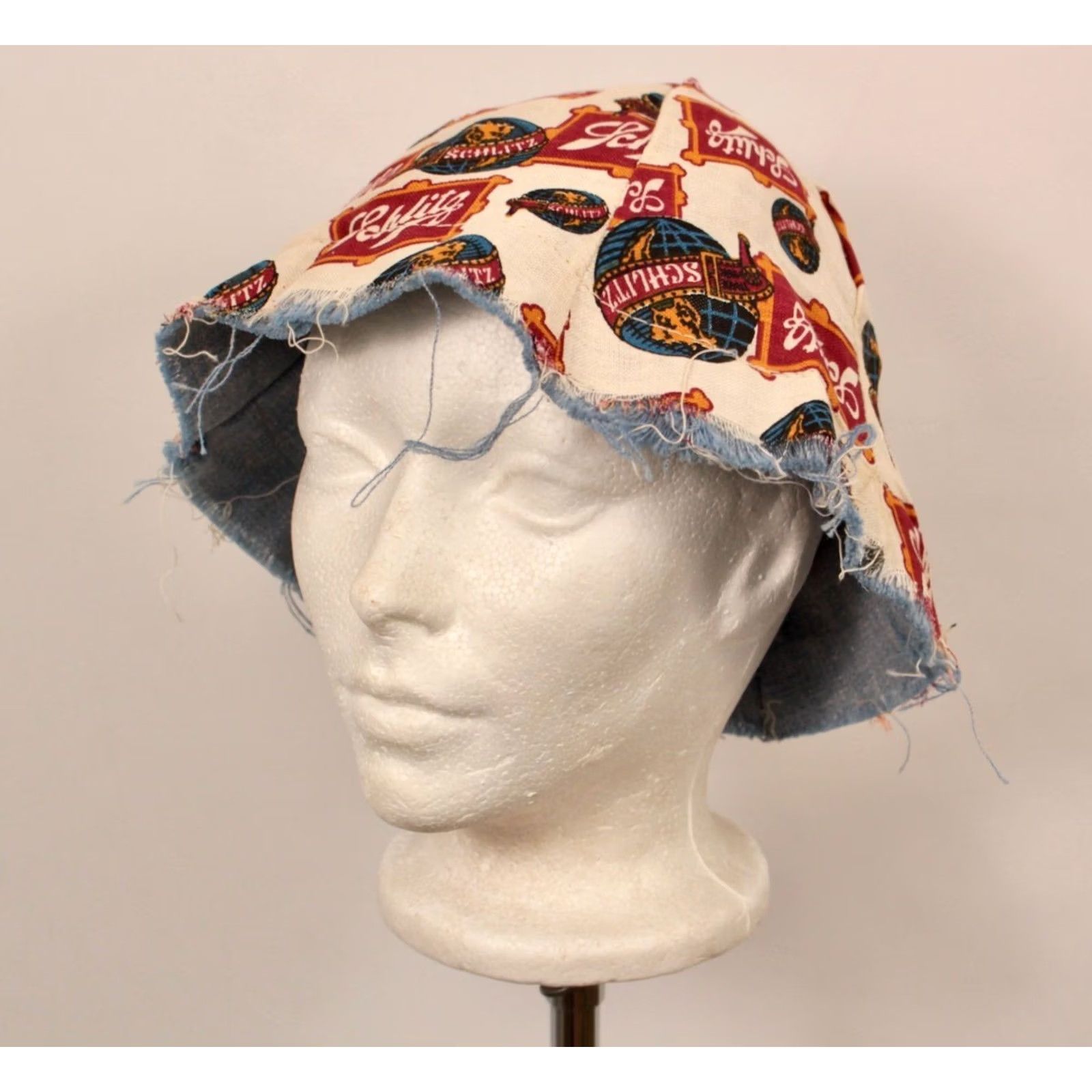 Vintage VINTAGE Schlitz Advertisement Bucket Hat 60s Beer 1960s Men's Hat Size ONE SIZE - 2 Thumbnail