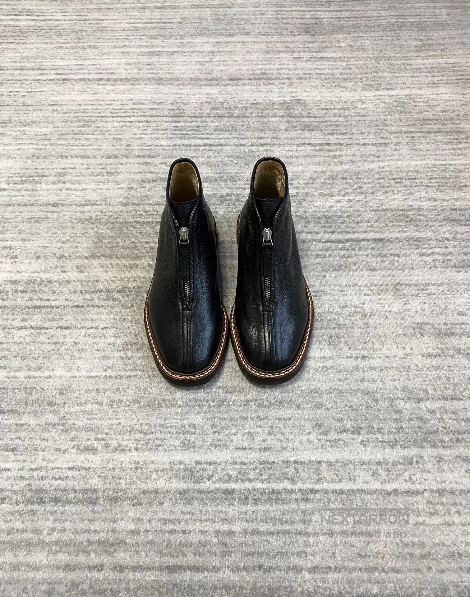 Lemaire black zipped ankle boots from Lemaire. Size US 5.5 / EU 38 - 1 Thumbnail