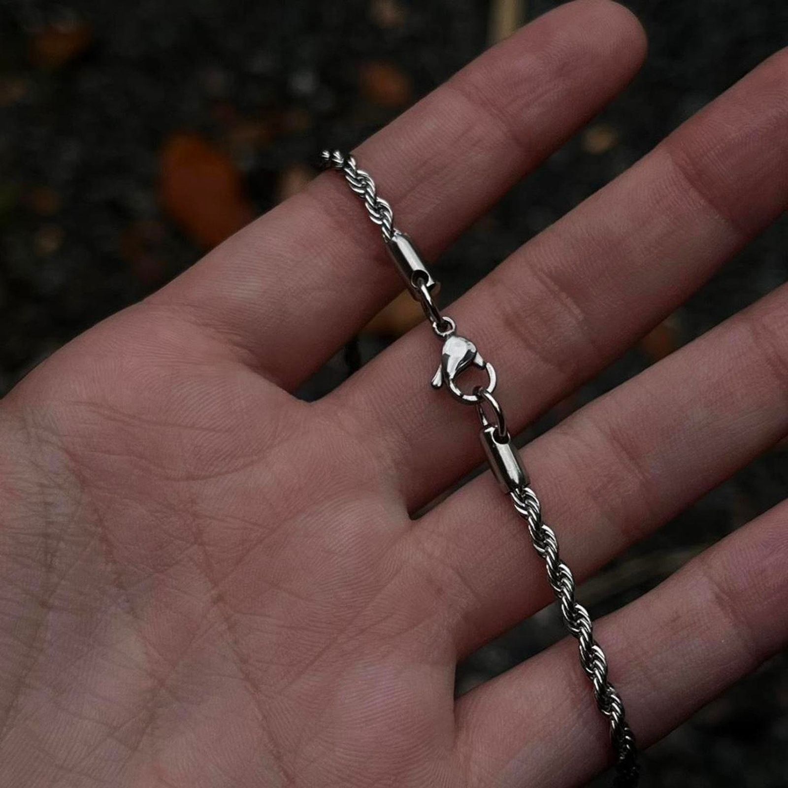 Vintage Basic Rope Chain Necklace - 20"/2mm Size ONE SIZE - 4 Thumbnail