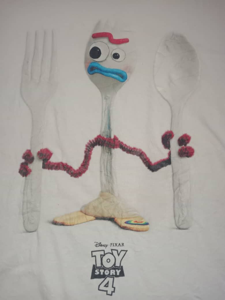 Vintage TOY STORY 4 CARTOON ANIMATION WOODY BUZZ Forky TEE Size US L / EU 52-54 / 3 - 3 Thumbnail