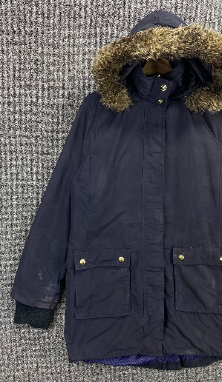 Tommy Hilfiger Vintage Tommy Hilfiger Faux Fur Hoodie Long Jacket Size M / US 6-8 / IT 42-44 - 3 Thumbnail