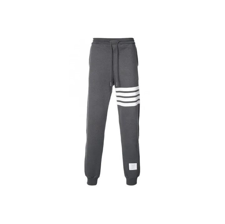 Thom Browne Thom Browne Gray Striped Athletic Sweatpants Size US 34 / EU 50 - 1 Thumbnail