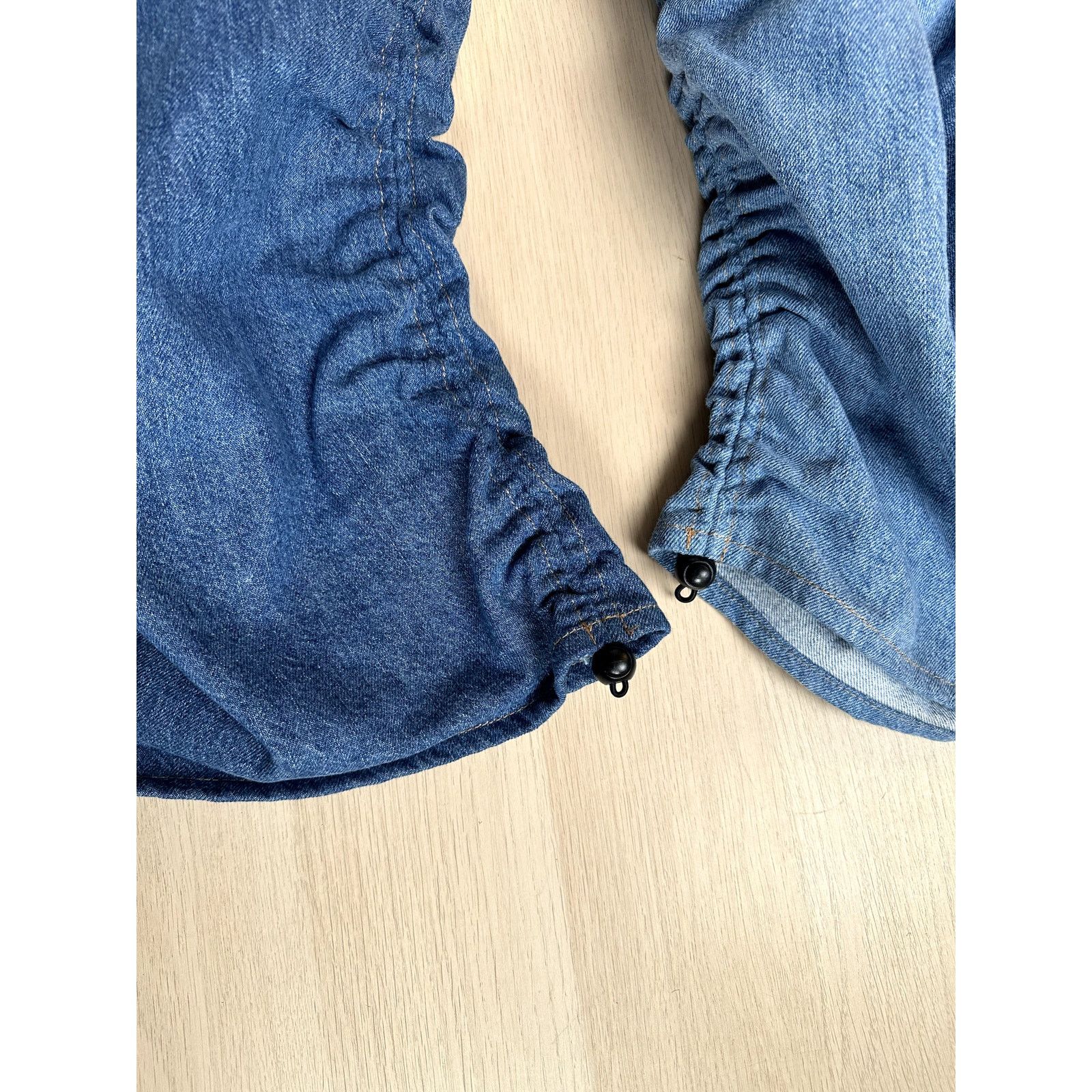 AVAVAV AVAVAV Smock Detail Wide Blue Denim - Size S - NEW Size 27" / US 4 / IT 40 - 4 Thumbnail