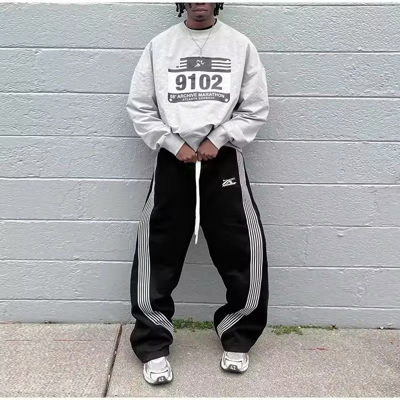 Japanese Brand × Other Pure Cotton Elastic Waist Baggy Sweatpants Size US 33 - 1 Thumbnail