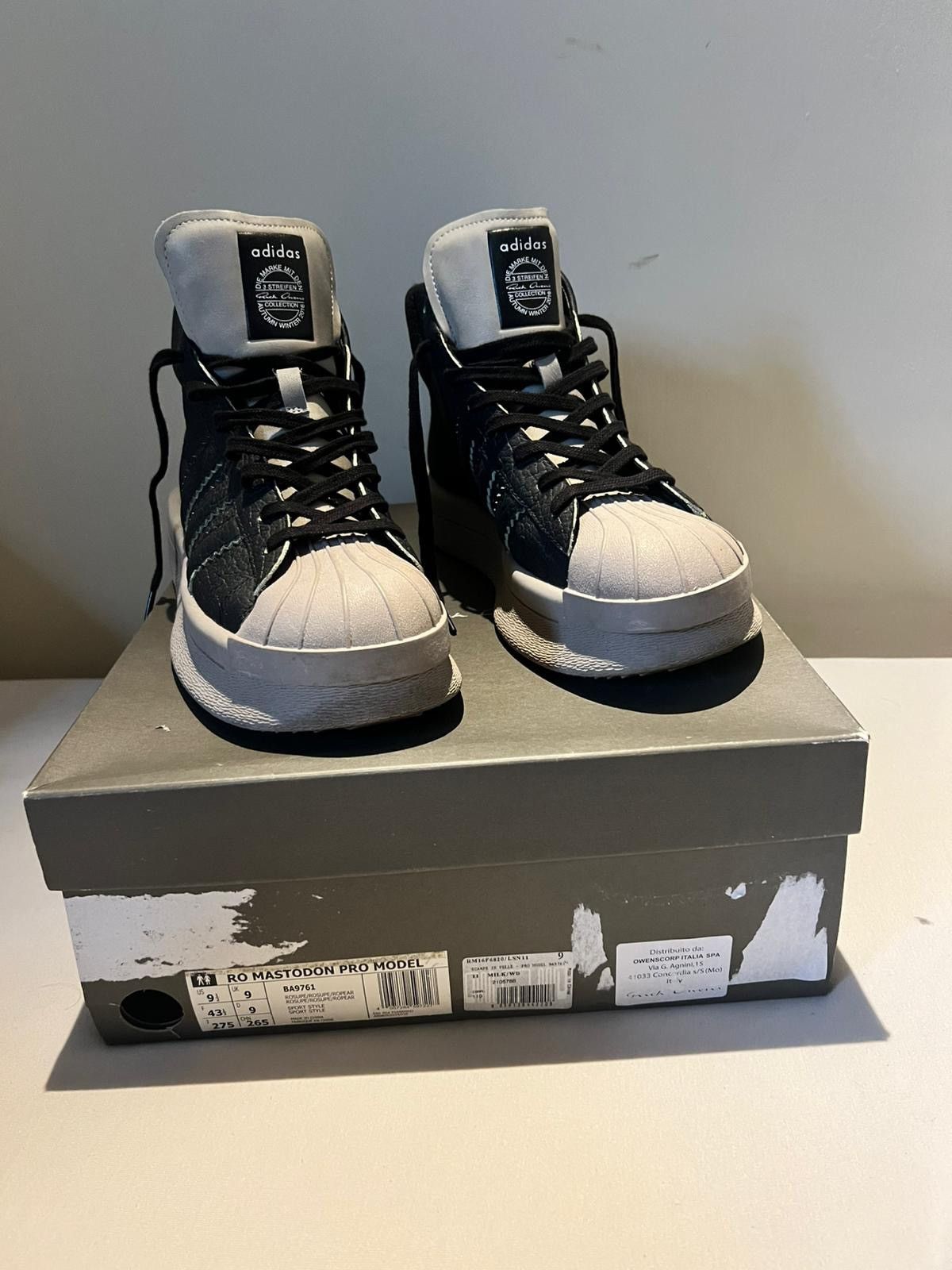 Adidas × Rick Owens Rick Owens Mastodon Pro Model Size US 9.5 / EU 42-43 - 3 Thumbnail