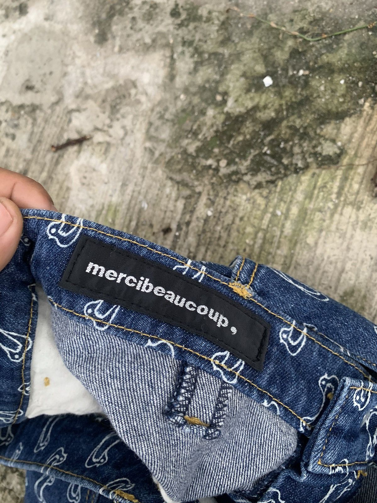 Issey Miyake × mercibeaucoup Mercibeaucoup issey miyake full print jeans Size 28" / US 6 / IT 42 - 17 Thumbnail