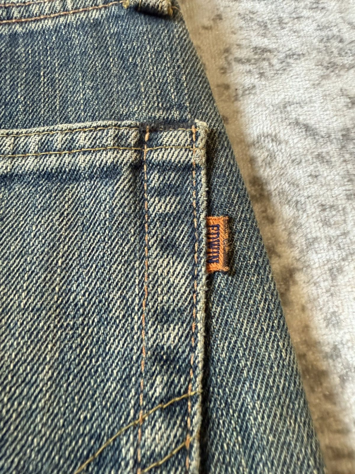 Kapital Vintage Edwin 505 Earthy Mud Wash Selvedge Loose Jeans Size US 32 / EU 48 - 22 Thumbnail