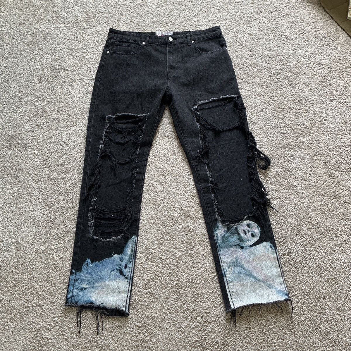 Other Sarahs Contour Super Ripped graphic Jeans Size US 34 / EU 50 - 1 Thumbnail