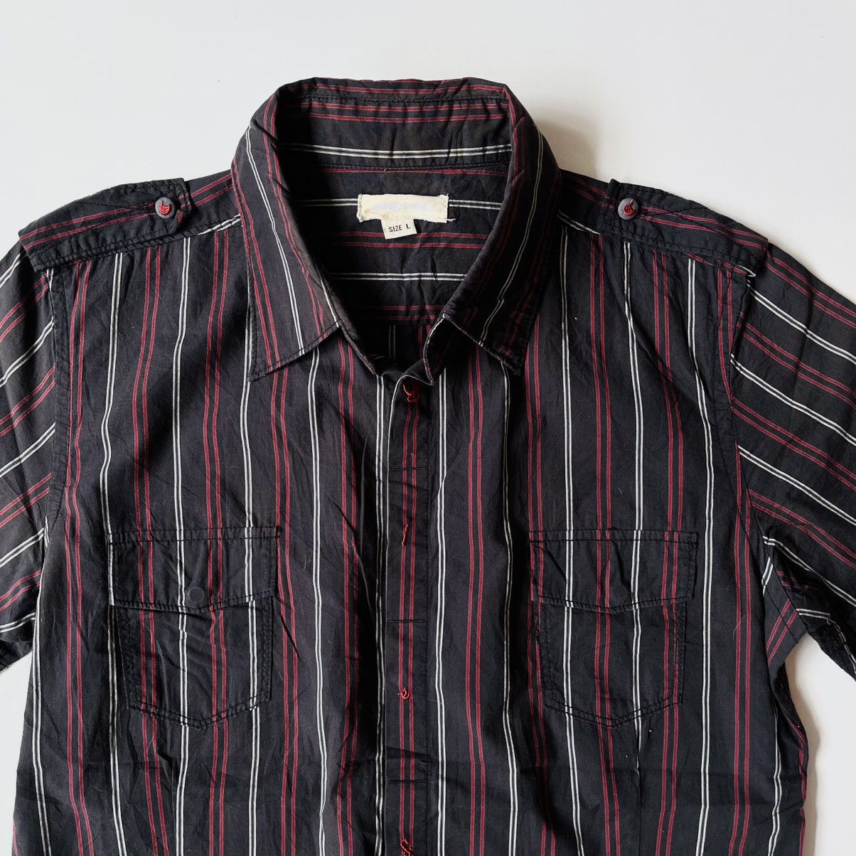 Diesel Vintage Diesel Stripes Botton Ups Shirt Size US L / EU 52-54 / 3 - 2 Thumbnail