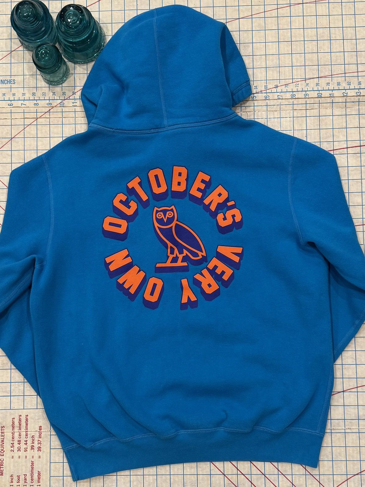October's Very Own Octobers Very Own OVO Blue Hoodie Mens Medium Made in Canada Size US M / EU 48-50 / 2 - 12 Thumbnail