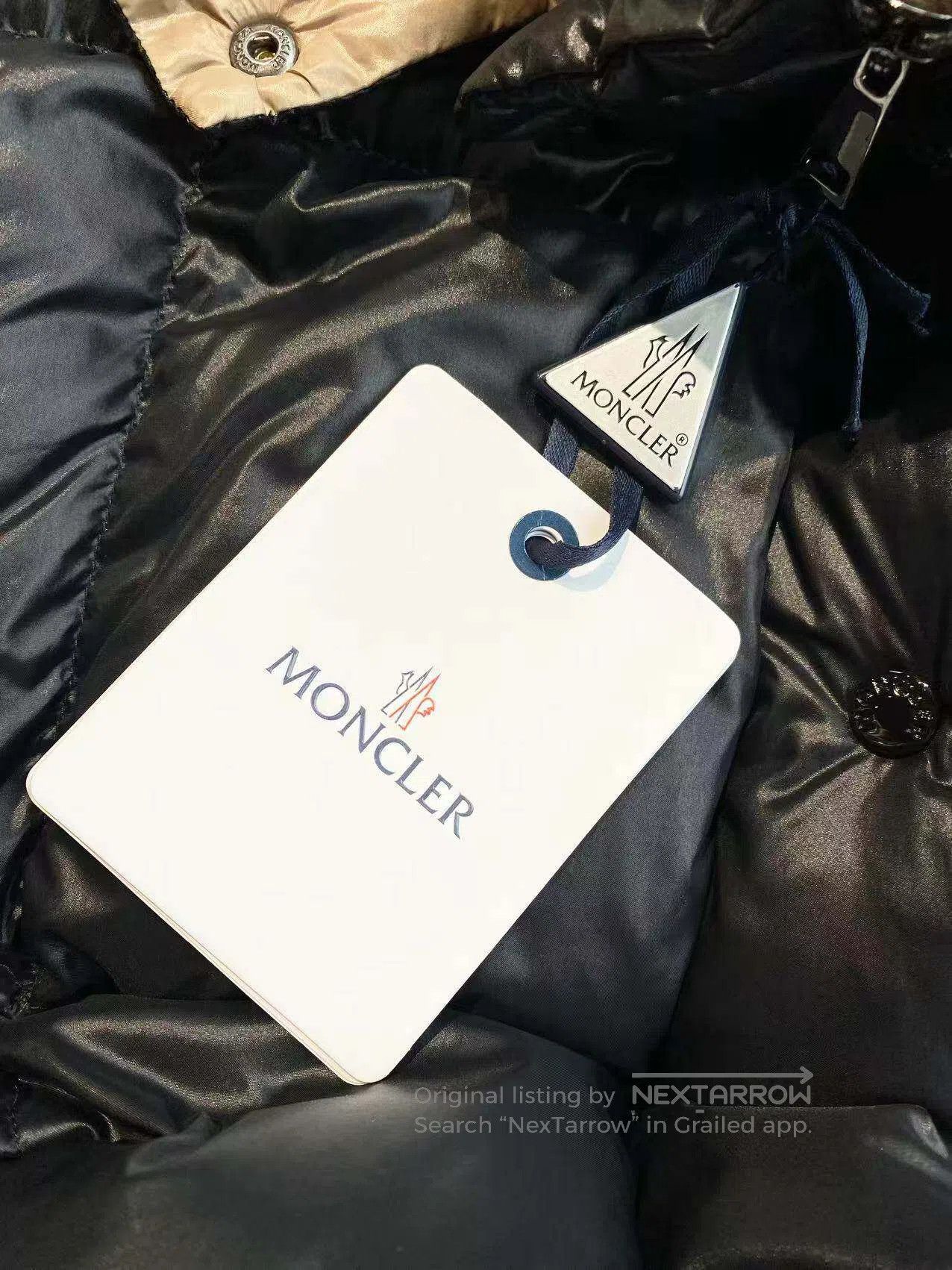 Moncler Moncler Size 4 24SS black gold logo long down jacket| Size XL / US 12-14 / IT 48-50 - 8 Thumbnail