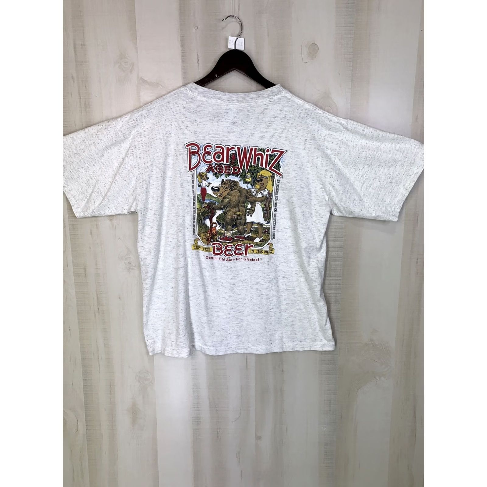 Vintage VINTAGE 90s Beer Whiz Beer Skagway Alaska Single Stitch Funny Graphic T Shirt Mens L Gray Alore Cotton Blend Shirt Short Sleeve Crew Neck Classic Size US L / EU 52-54 / 3 - 7 Thumbnail