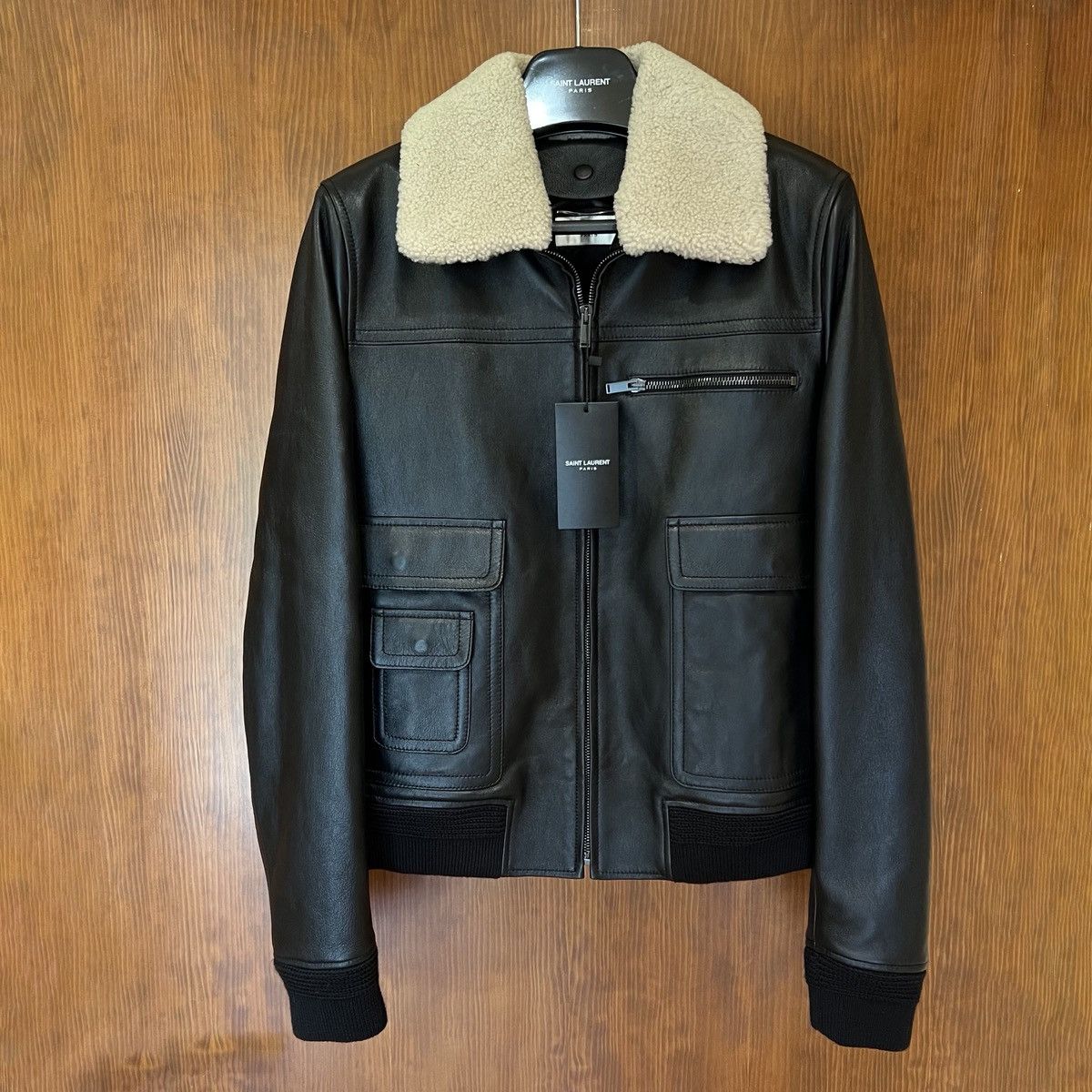 Saint Laurent Paris Saint Laurent Shearling Collar Jacket Size US M / EU 48-50 / 2 - 1 Thumbnail
