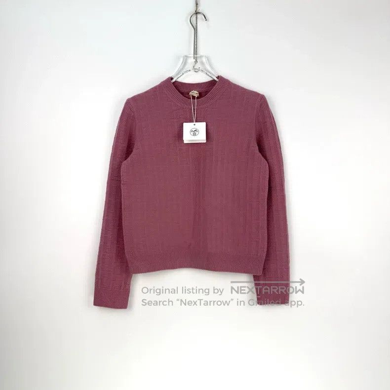Hermes Hermes Pink and purple wool sweater Size M / US 6-8 / IT 42-44 - 3 Thumbnail