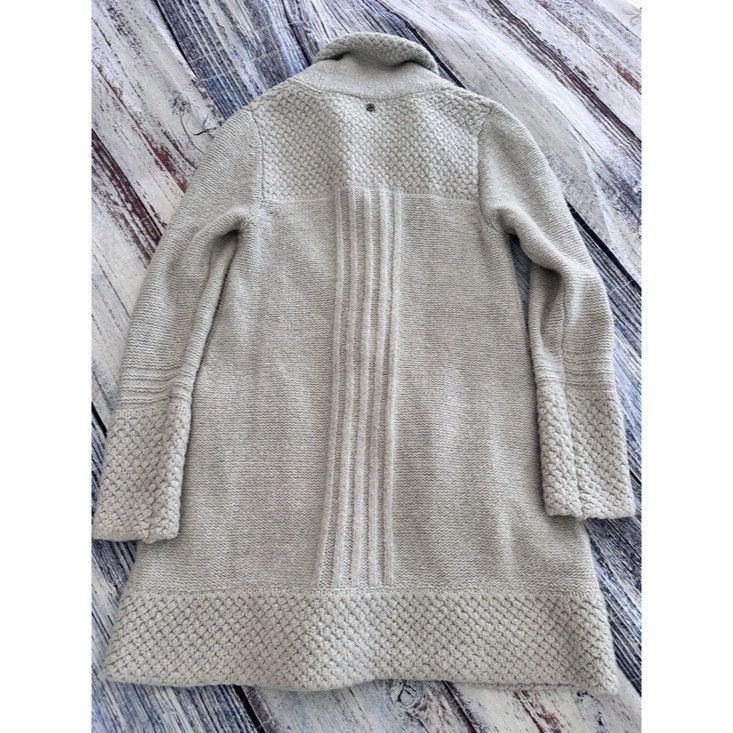 Prana Prana Light Gray Knit Wool Blend Long Cardigan Size S / US 4 / IT 40 - 5 Thumbnail