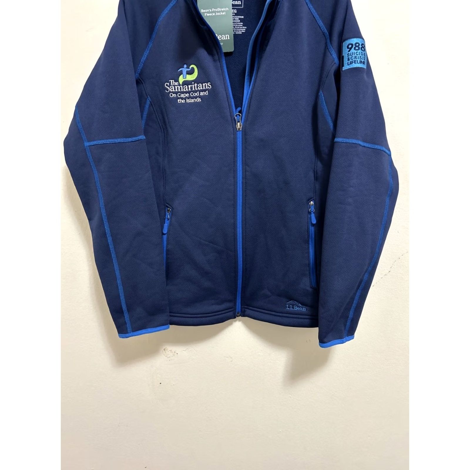 Vintage VINTAGE? No. L.L. Bean ProStretch Fleece Jacket Womens Medium Blue Full Zip Lightweight 294991 Size M / US 6-8 / IT 42-44 - 3 Thumbnail