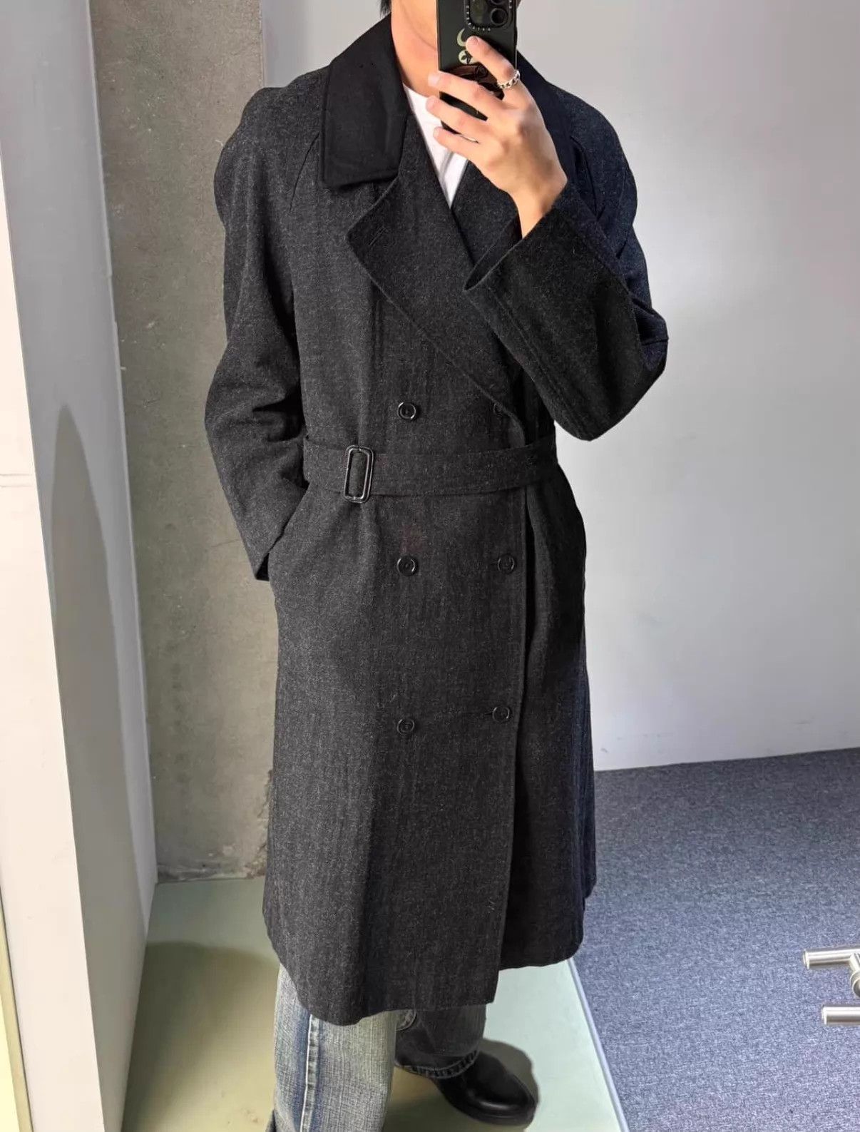 Yohji Yamamoto Yohji Yamamoto YS 80s Wool Overcoat S Double-Breasted Belted Size US S / EU 44-46 / 1 - 9 Thumbnail