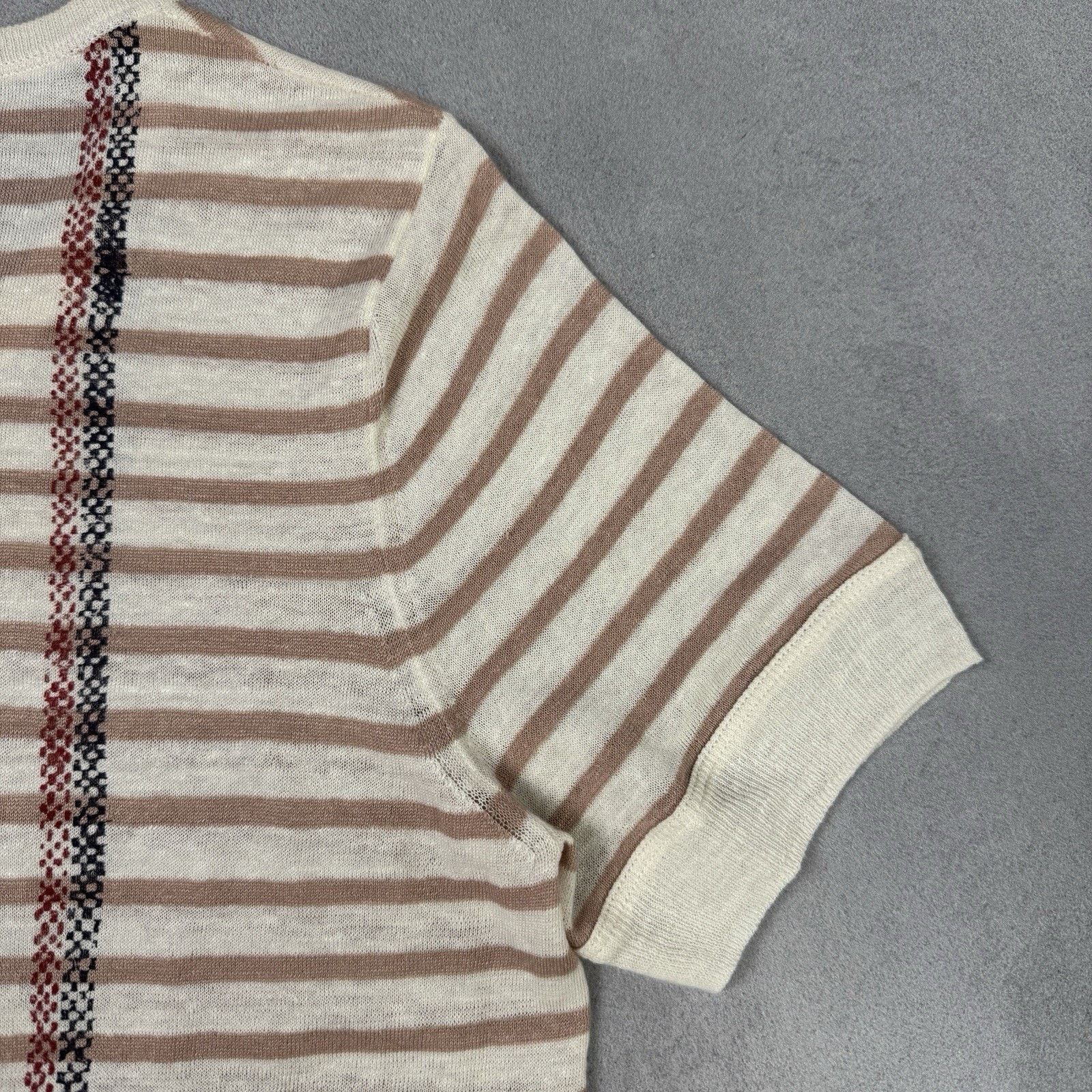 Dior Christian Dior Women Linen T Shirt Size IT 42 Striped Size M / US 6-8 / IT 42-44 - 15 Thumbnail
