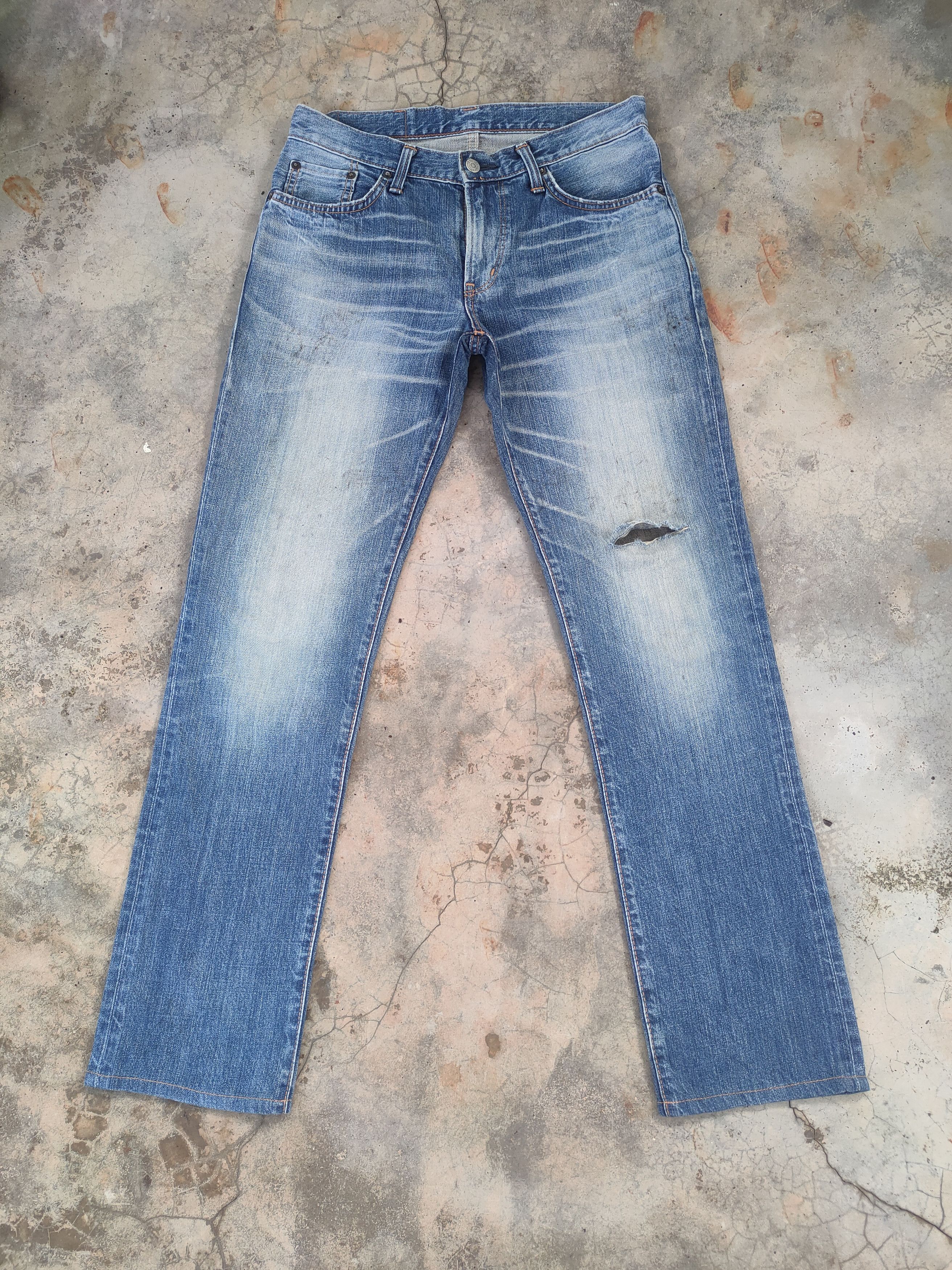 Edwin W31 VINTAGE EDWIN FADED DISTRESSED JEAN PANTS Size US 31 - 1 Thumbnail