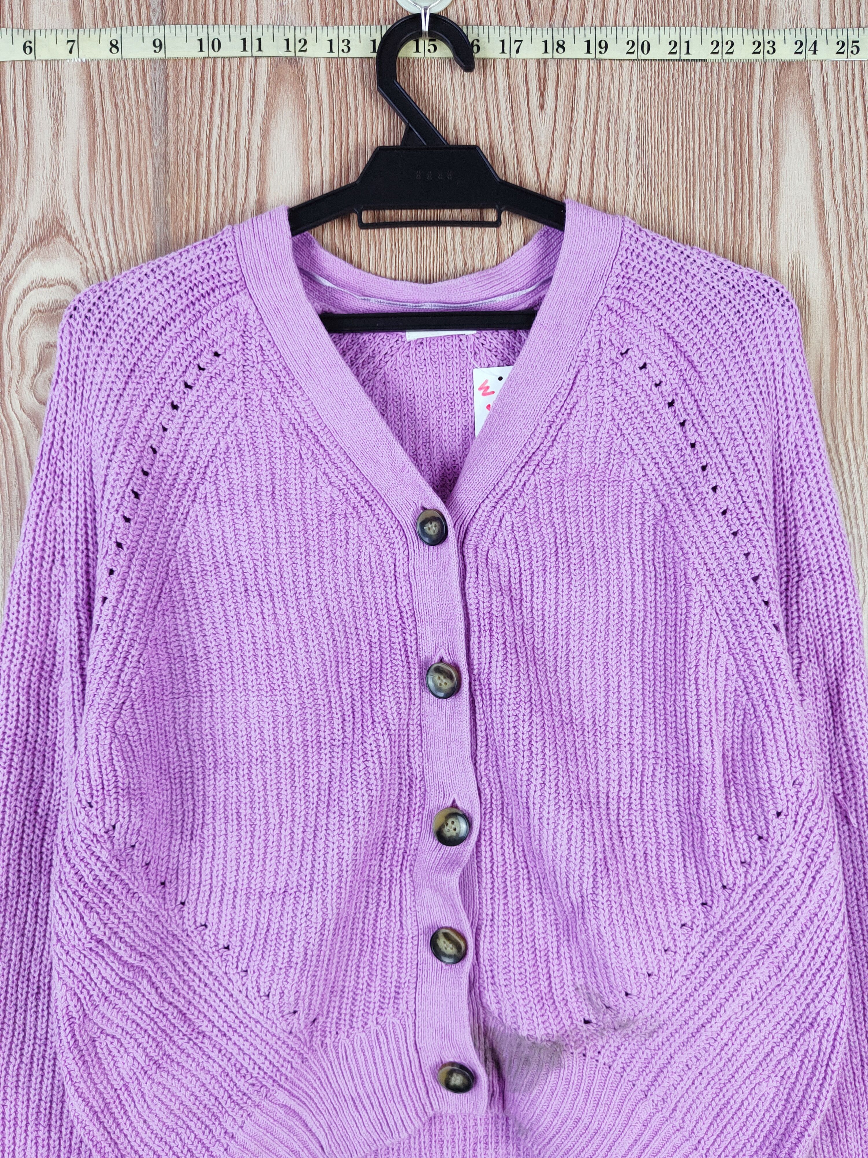 GU GU Purple Knitwear Cardigan #W551 Size S / US 4 / IT 40 - 2 Thumbnail