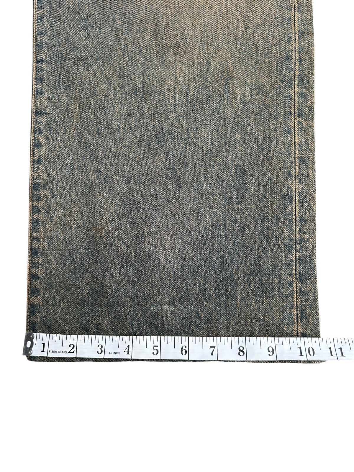Kapital VINTAGE WRANGLER SELVEDGE BAGGY RUSTY DENIM JEANS Size US 33 - 20 Thumbnail
