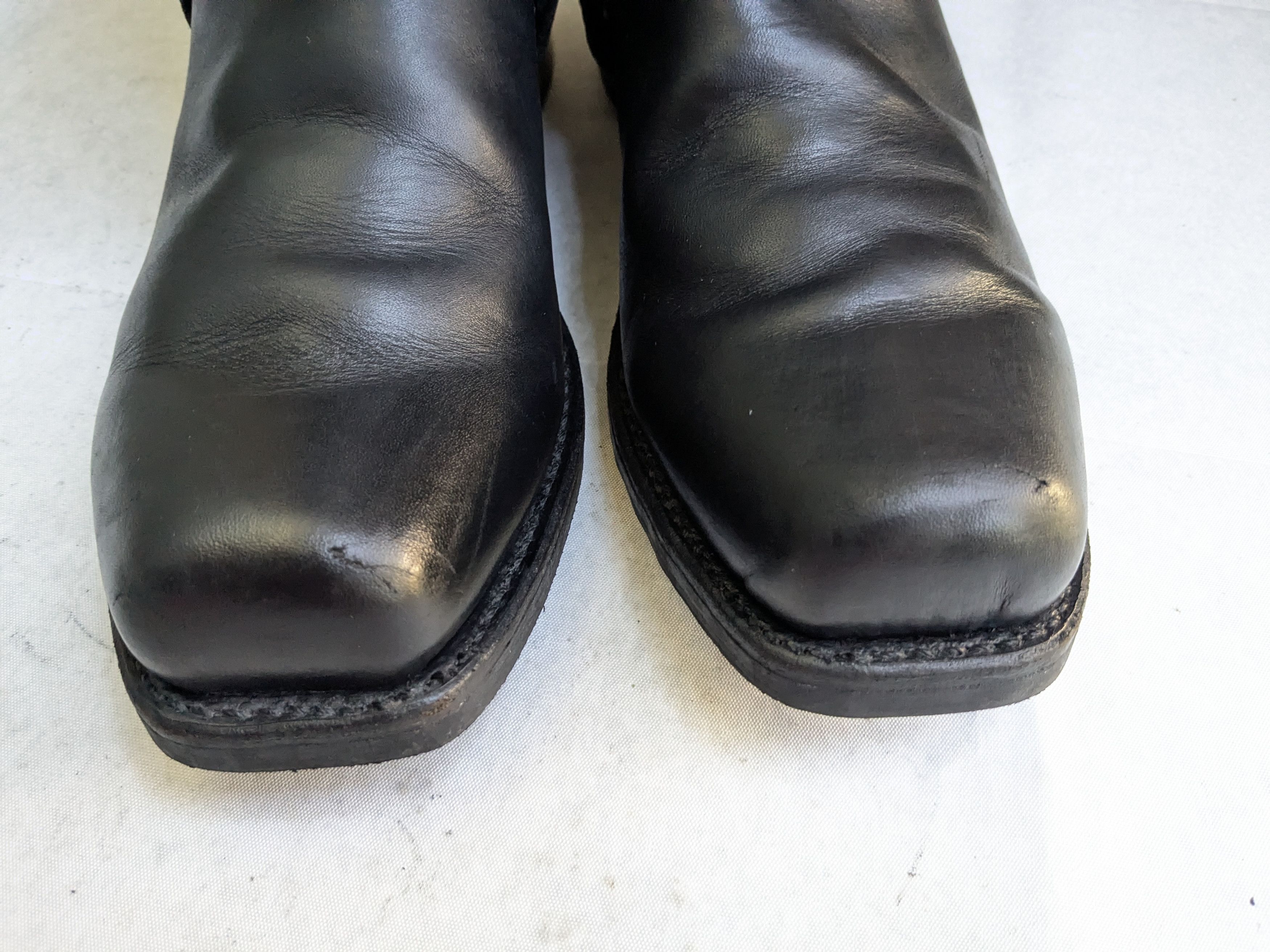 Frye Frye Harness Boots Black Leather 11 M Leather Buckle Size US 11 / EU 44 - 2 Thumbnail