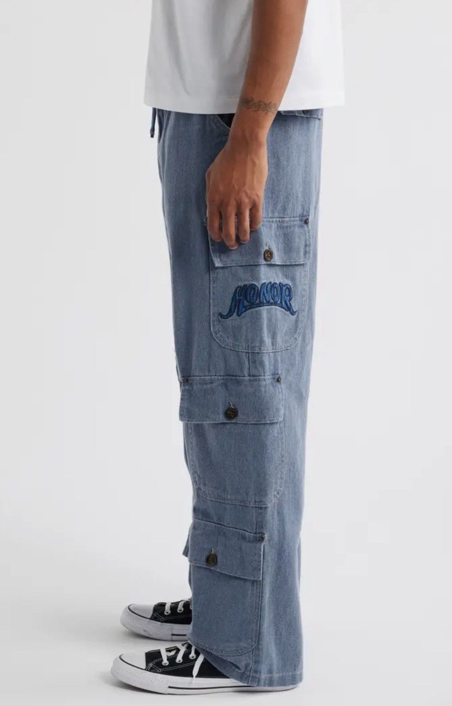 Honor the Gift $149 HTG Honor The Gift Motorhead Twill Cargo Utility Pants Size US 32 / EU 48 - 3 Thumbnail