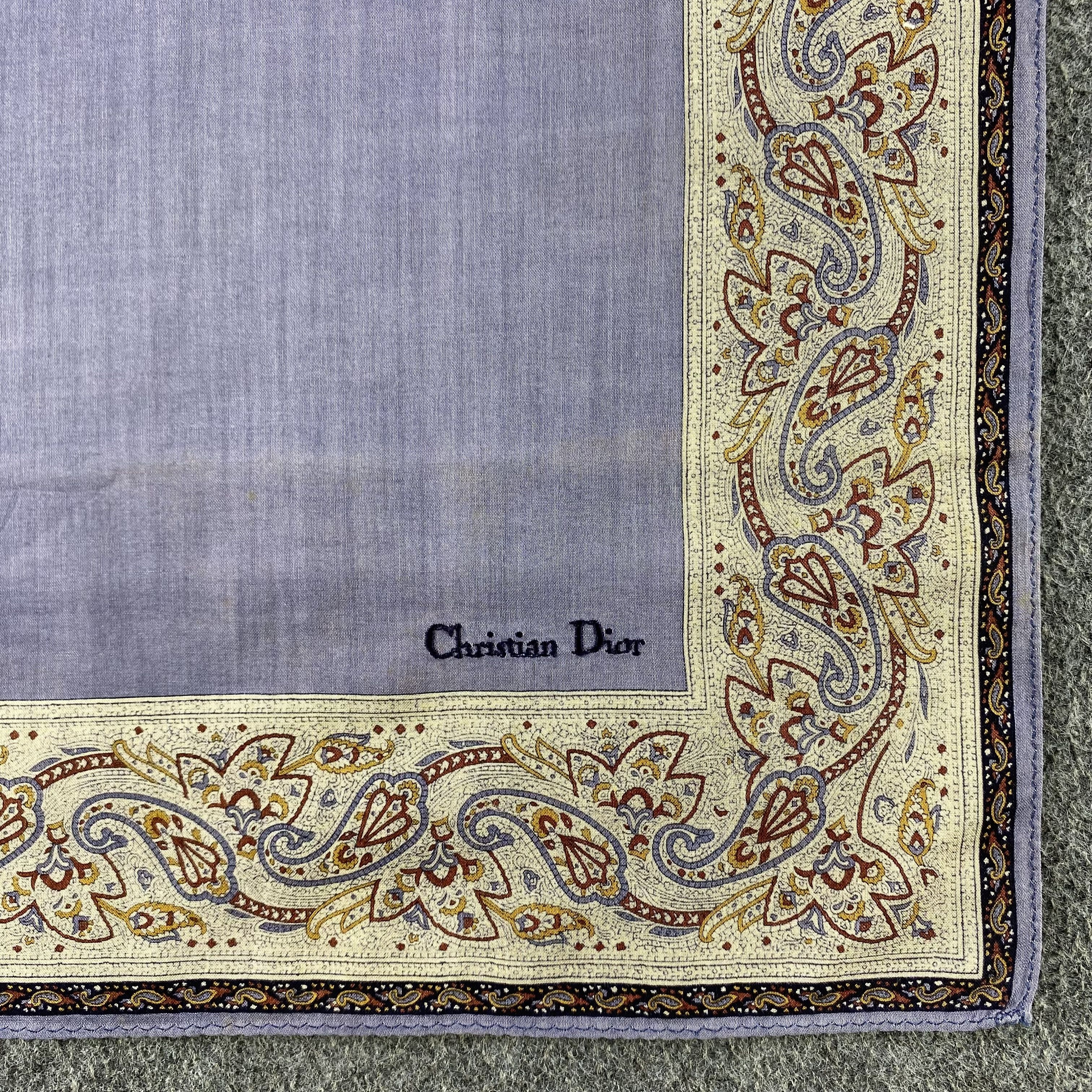 Christian Dior Monsieur Christian Dior Handkerchief/Neckerchief/Bandana HC510 Size ONE SIZE - 3 Thumbnail