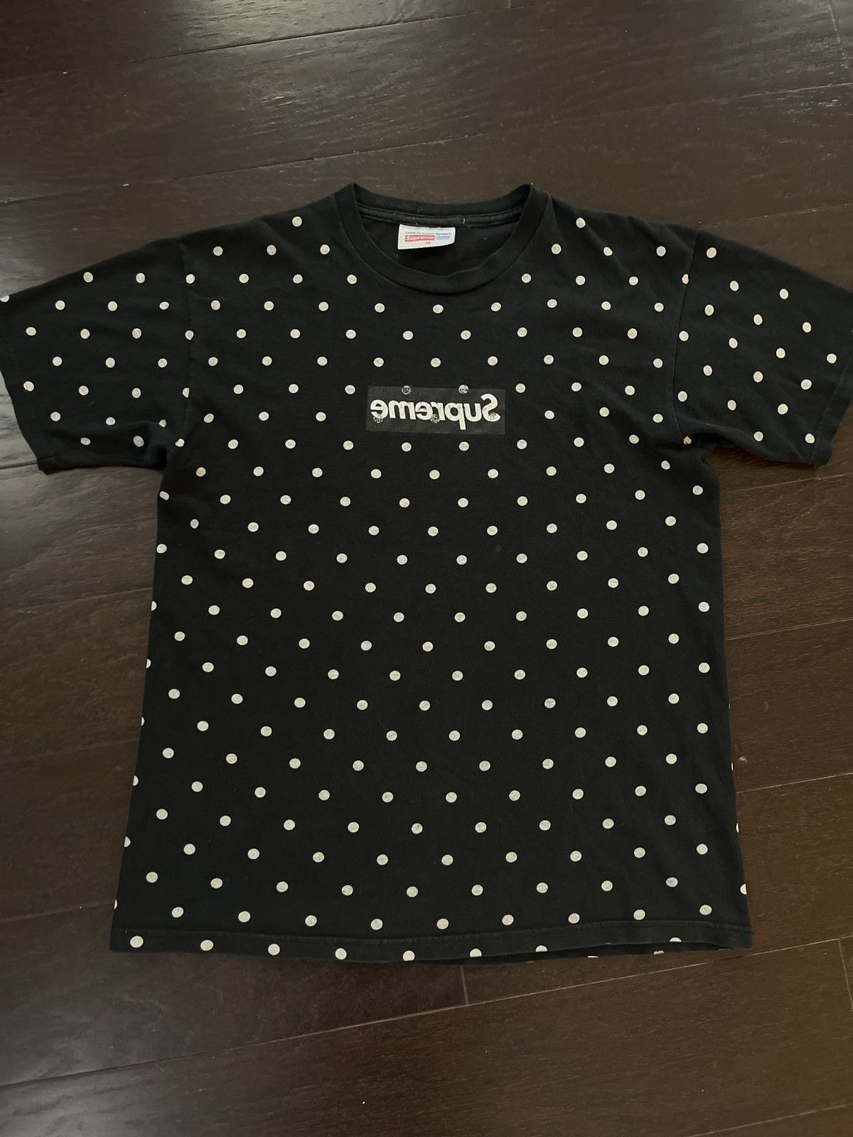 Comme des Garcons SHIRT × Supreme Supreme x CDG Polka Dot Box Logo Tee M Size US M / EU 48-50 / 2 - 7 Thumbnail