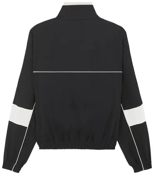 Saint Laurent Paris o1b1hav110425 Teddy Jacket in Satin Crepe in Black & White Size US M / EU 48-50 / 2 - 2 Thumbnail
