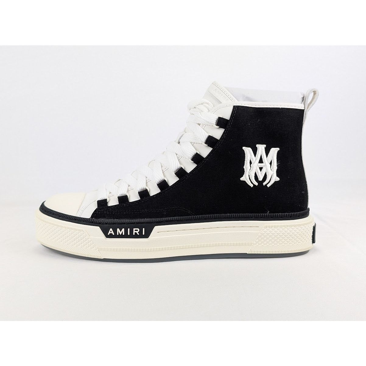 Amiri o1rshd1 Q:2 / MA Court Hi Top Sneakers in Black/White Size US 11 / EU 44 - 1 Thumbnail