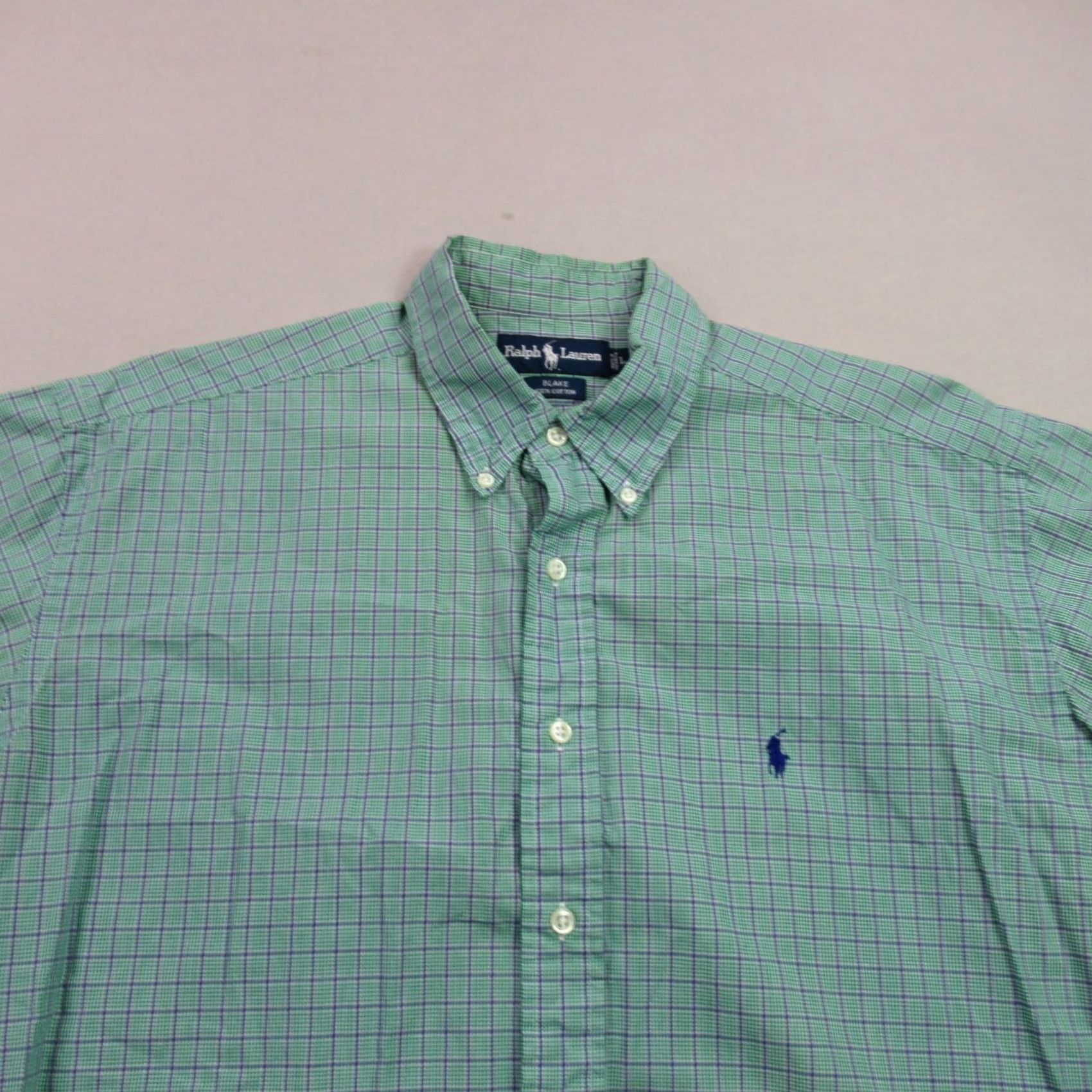 Polo Ralph Lauren Ralph Lauren Shirt Mens Large Short Sleeve Button Front Blake Green Casual Size US L / EU 52-54 / 3 - 3 Thumbnail
