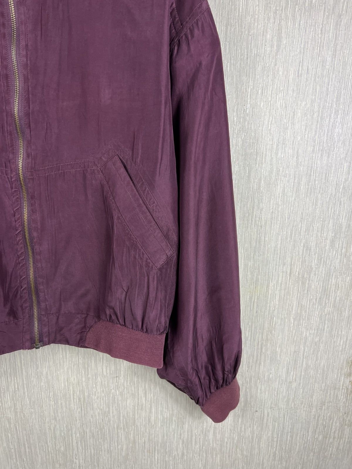 Japanese Brand Vintage 90s Van Zon 100% silk bomber zip jacket y2k japanese Size US M / EU 48-50 / 2 - 5 Thumbnail