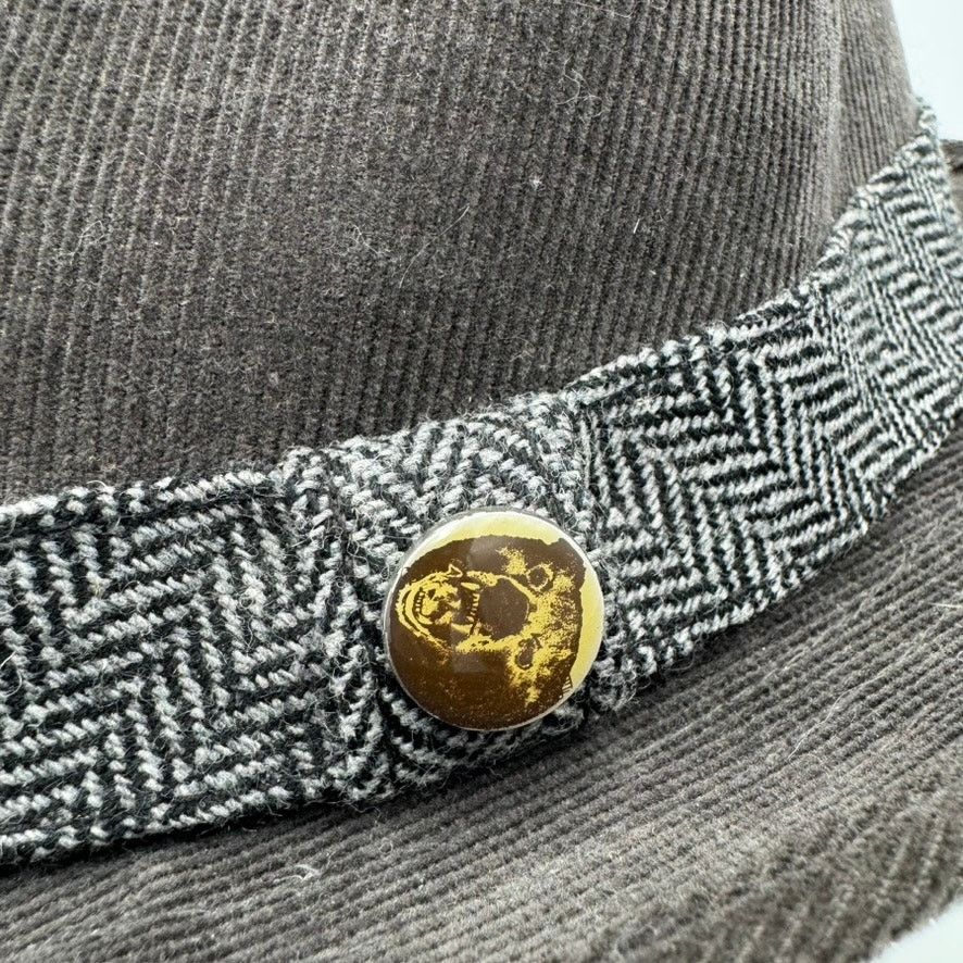 Paul Frank Paul Frank Brown Corduroy Fedora Hat Herringbone Band Size ONE SIZE - 7 Thumbnail