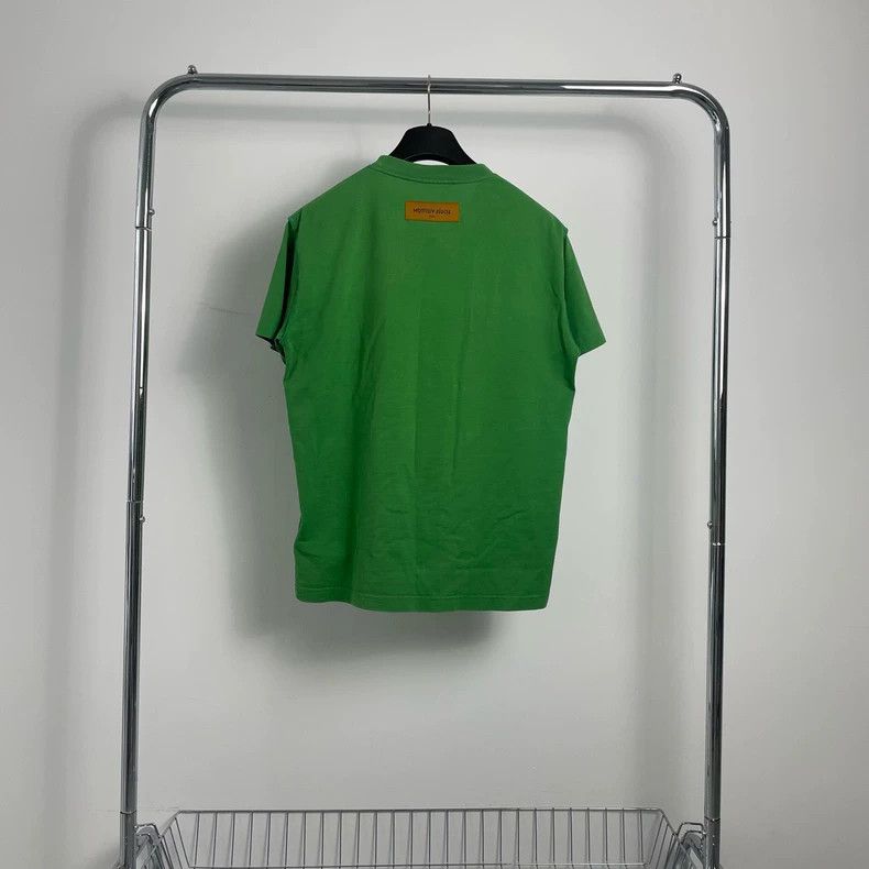 Louis Vuitton Louis Vuitton green Embossed short sleeves 2501-Nextarrow Size US M / EU 48-50 / 2 - 2 Thumbnail