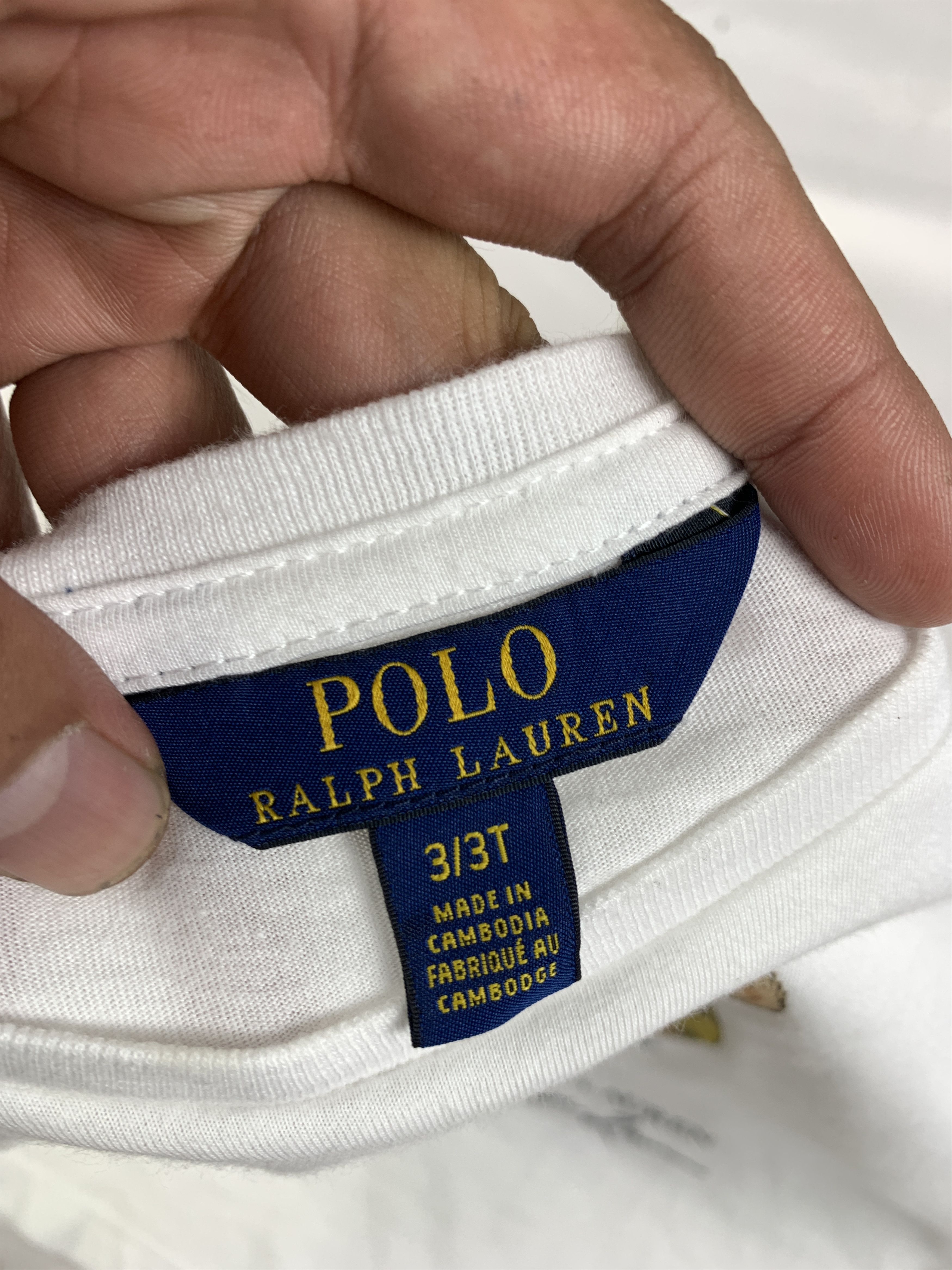 Polo Ralph Lauren PRL White Bear Baby Tee (XS) Size XS / US 0-2 / IT 36-38 - 7 Thumbnail