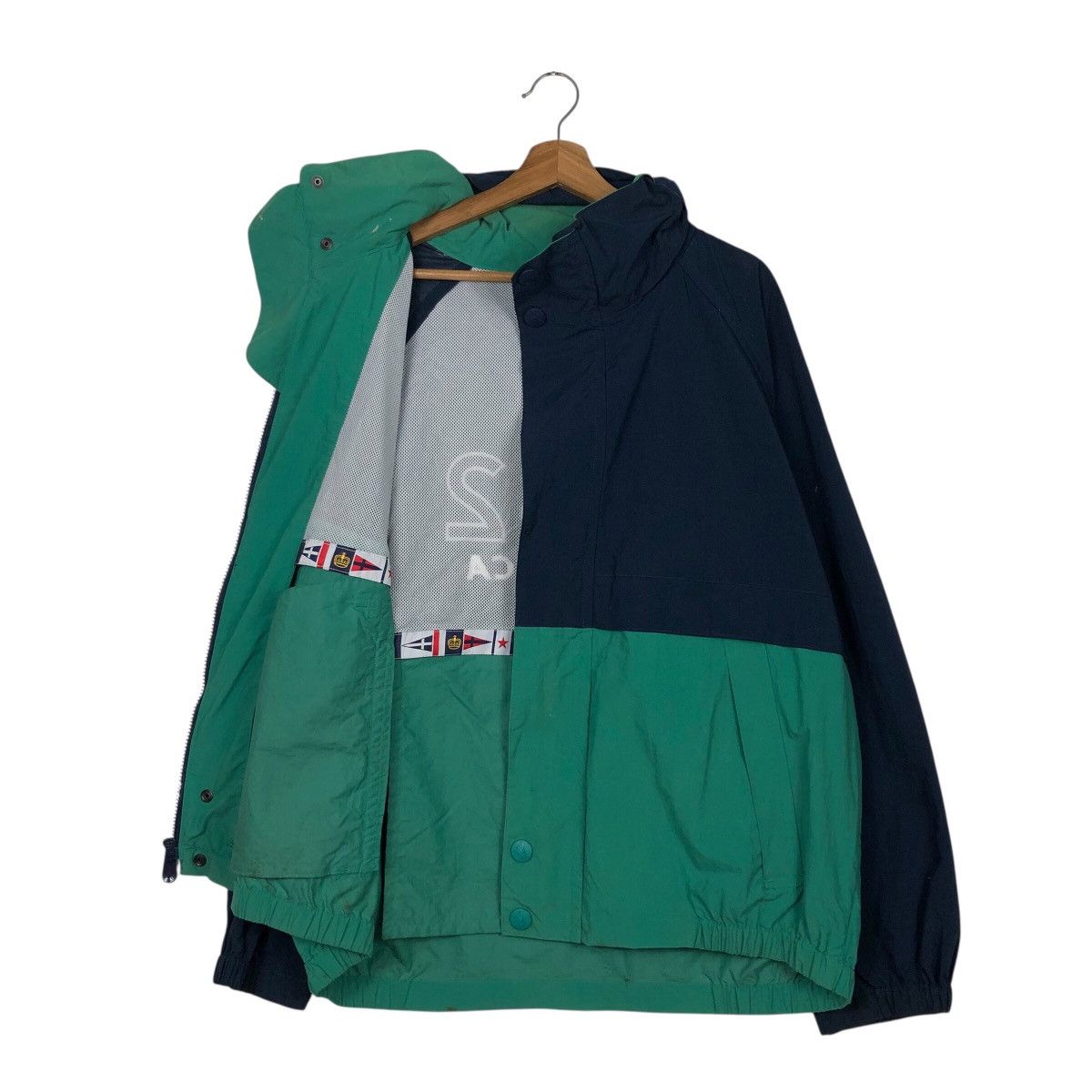 Nautica 📌Vintage Bomber Jacket Nautica Big Logo Back Hit Size US L / EU 52-54 / 3 - 14 Thumbnail