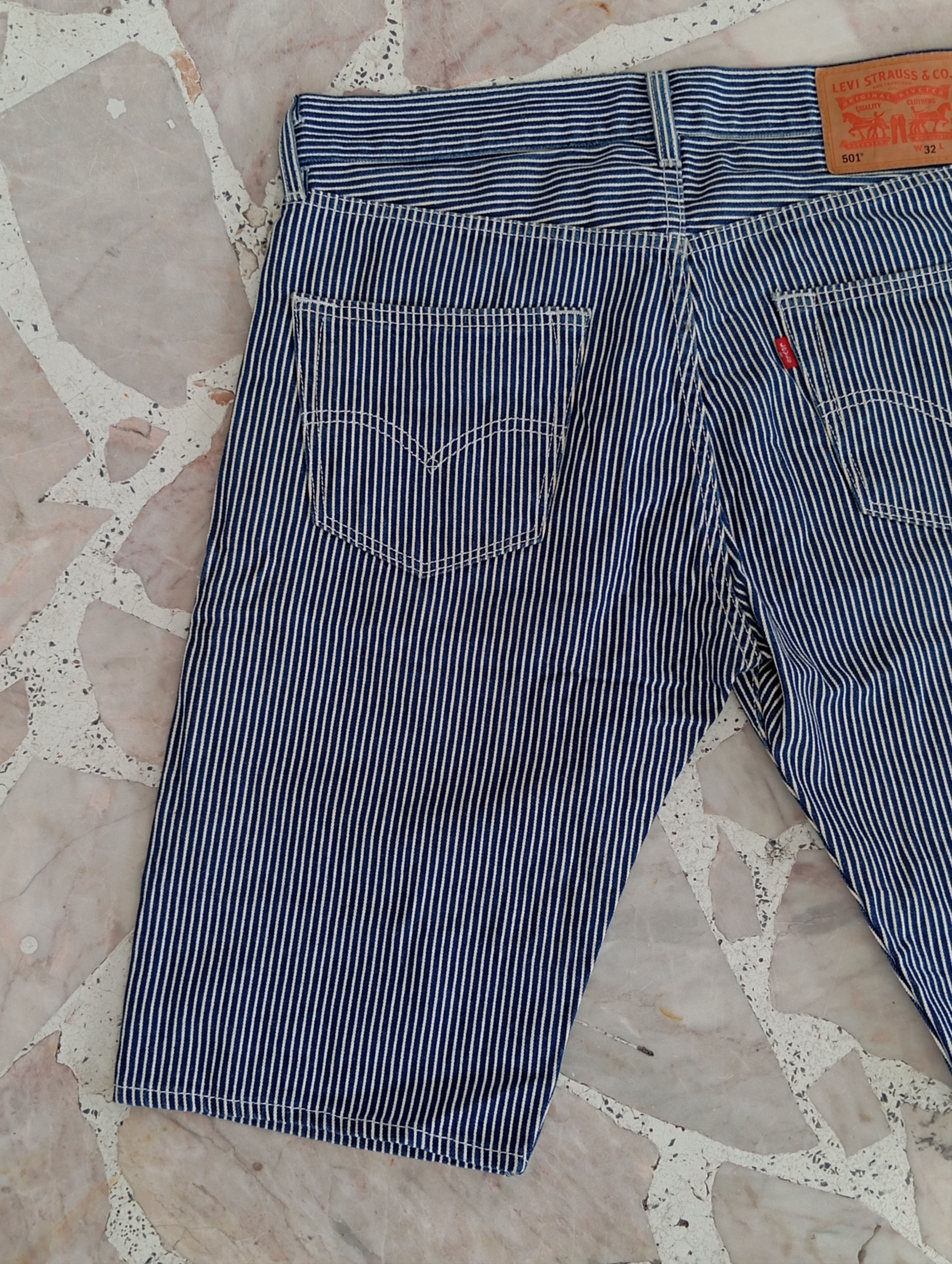Levi's × Vintage Levis Stripe Short Denim Size US 33 - 8 Thumbnail