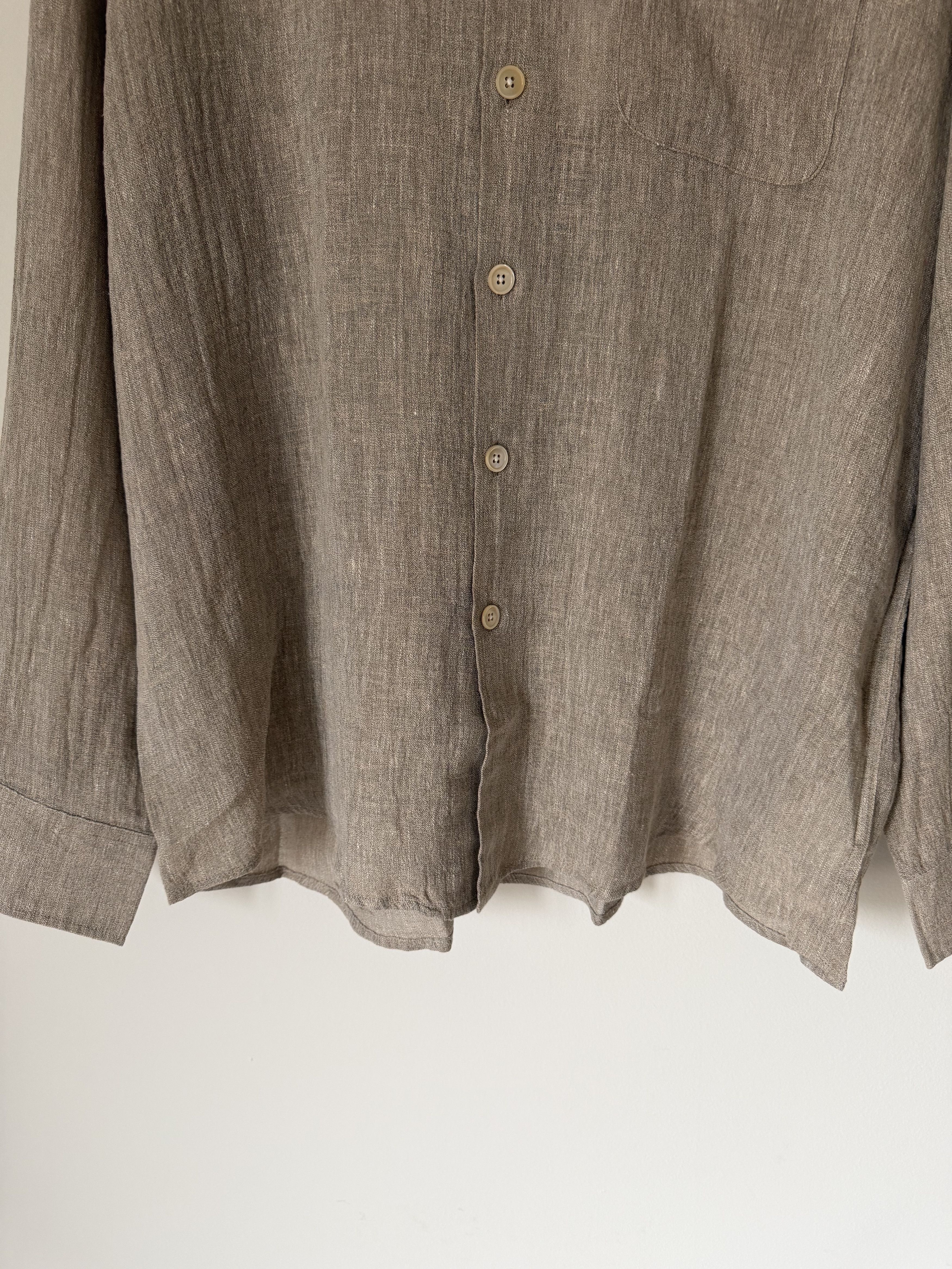 Our Legacy Our Legacy Above Shirt in Pollen Dust Sparse Crepe Weave Size US XL / EU 56 / 4 - 3 Thumbnail