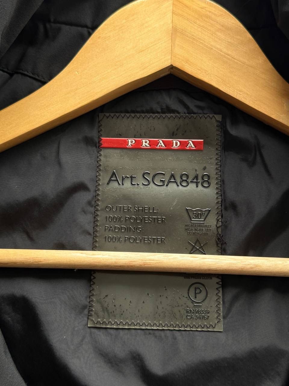 Prada Prada art SGA848 wind stopper waterproof coat jacket size 56 Size US XL / EU 56 / 4 - 19 Thumbnail