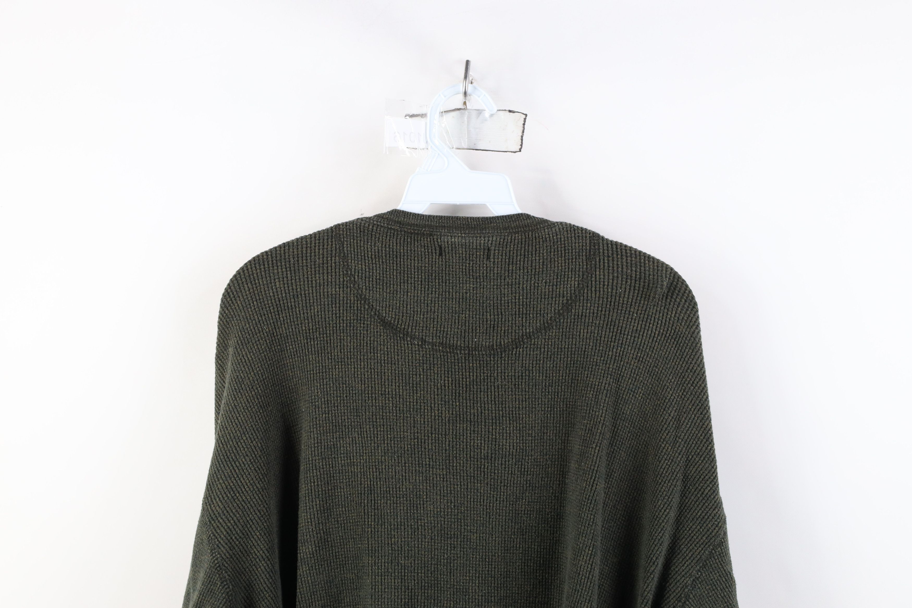 Vintage Vintage 90s Streetwear Knit Long Sleeve Henley T-Shirt Size US XL / EU 56 / 4 - 12 Thumbnail