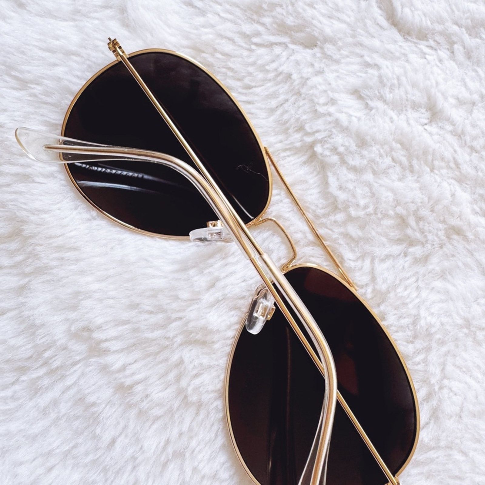 Other Francine Gold W/ Mirrored Lenses Aviator Sunglasses Size ONE SIZE - 13 Thumbnail