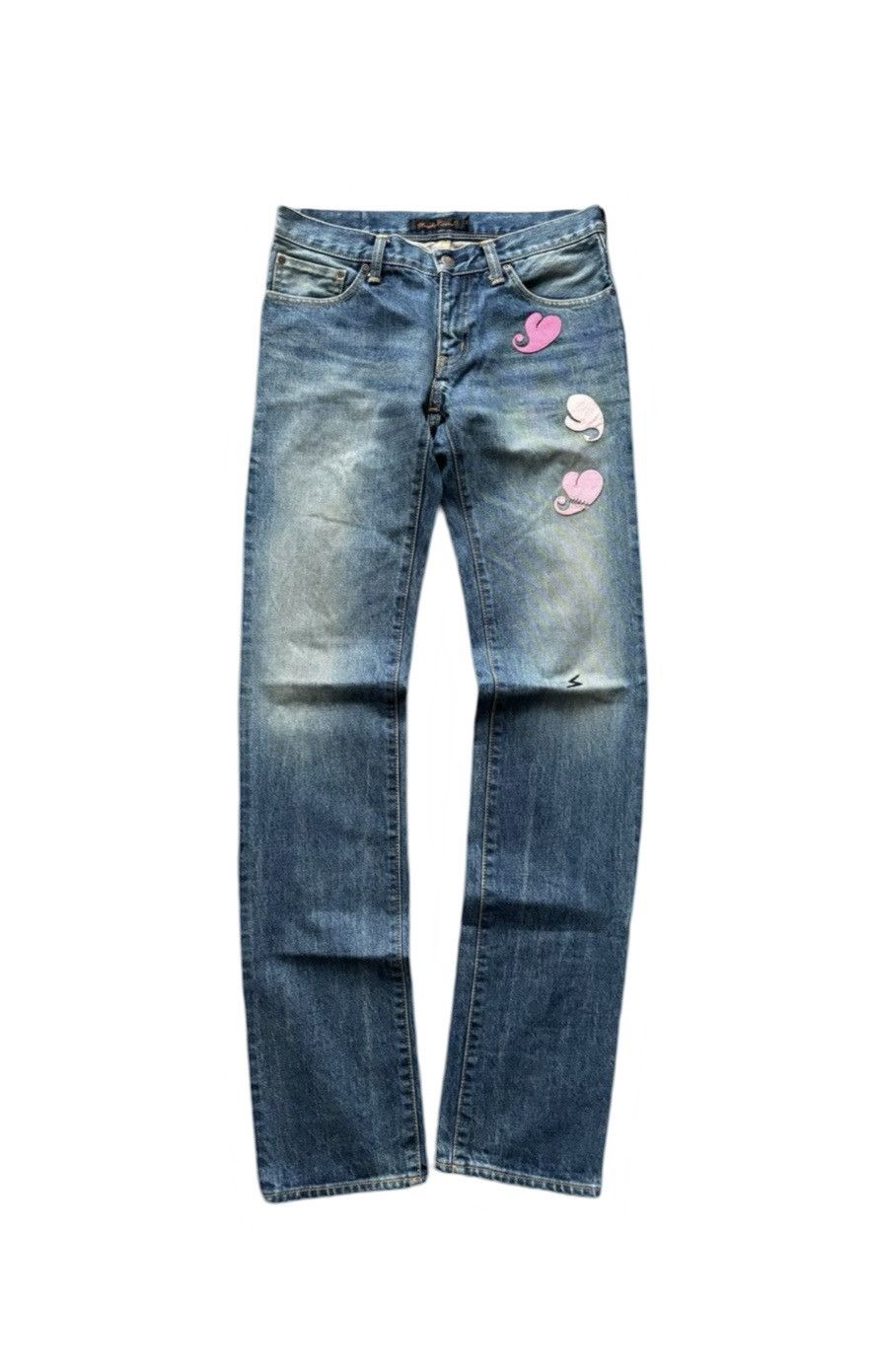 Undercover 05ss heart love jeans | Grailed