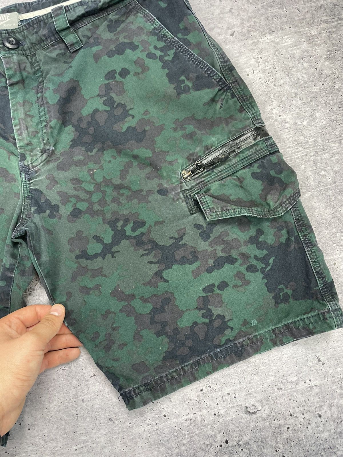 Nike Vintage Nike 90’s Y2K Style Drill Military Cargo Shorts Size US 34 / EU 50 - 6 Thumbnail