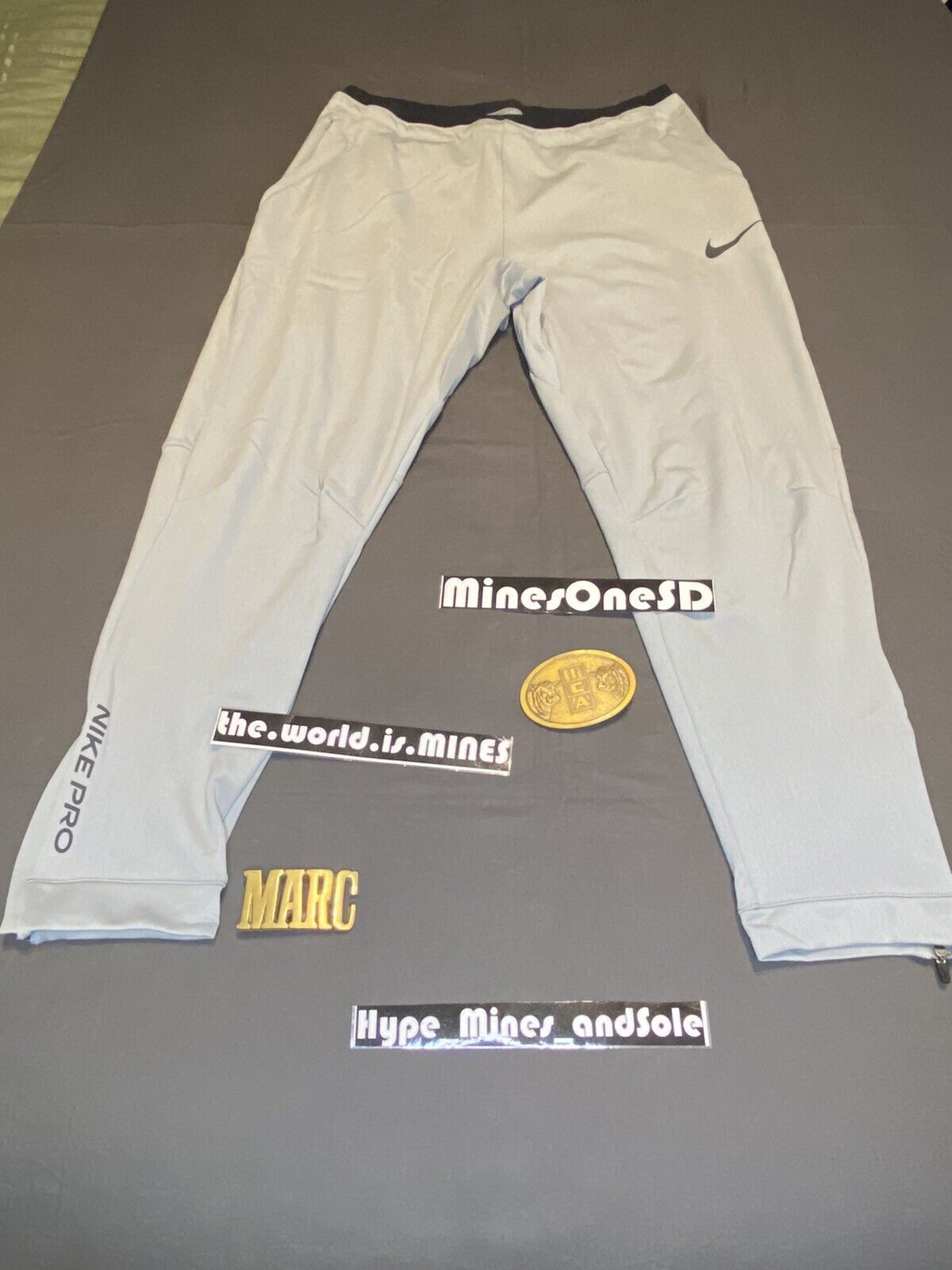 NWT Men's XL Nike Fleece Training Pants Gray