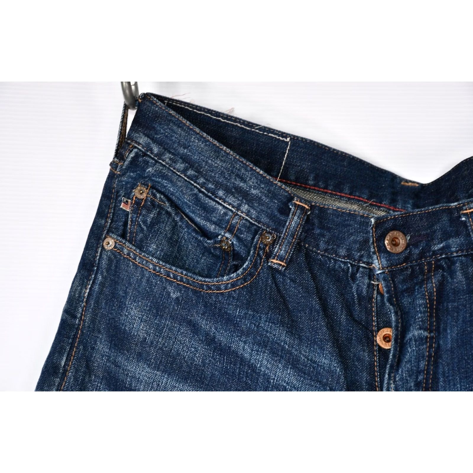 Polo Ralph Lauren POLO RALPH LAUREN MERCER SLIM STRAIGHT JEANS MEN W34 L32 BLUE 100% COTTON DENIM 5-POCKET INSEAM 32 Size US 34 / EU 50 - 4 Thumbnail