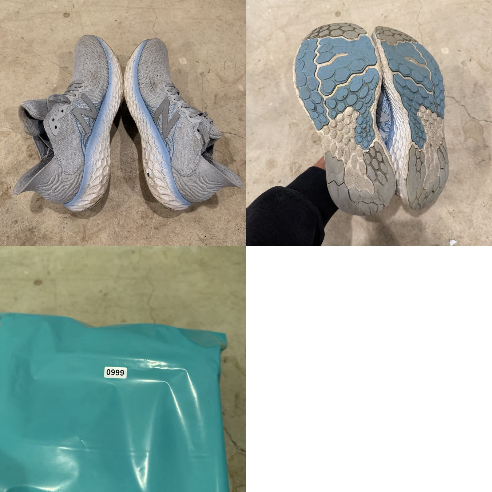 New Balance New Balance Fresh Foam 1080v10 Womens 8.5 Running Sneakers Gray Blue *DISTRESS* Size US 7 / IT 37 - 8 Thumbnail