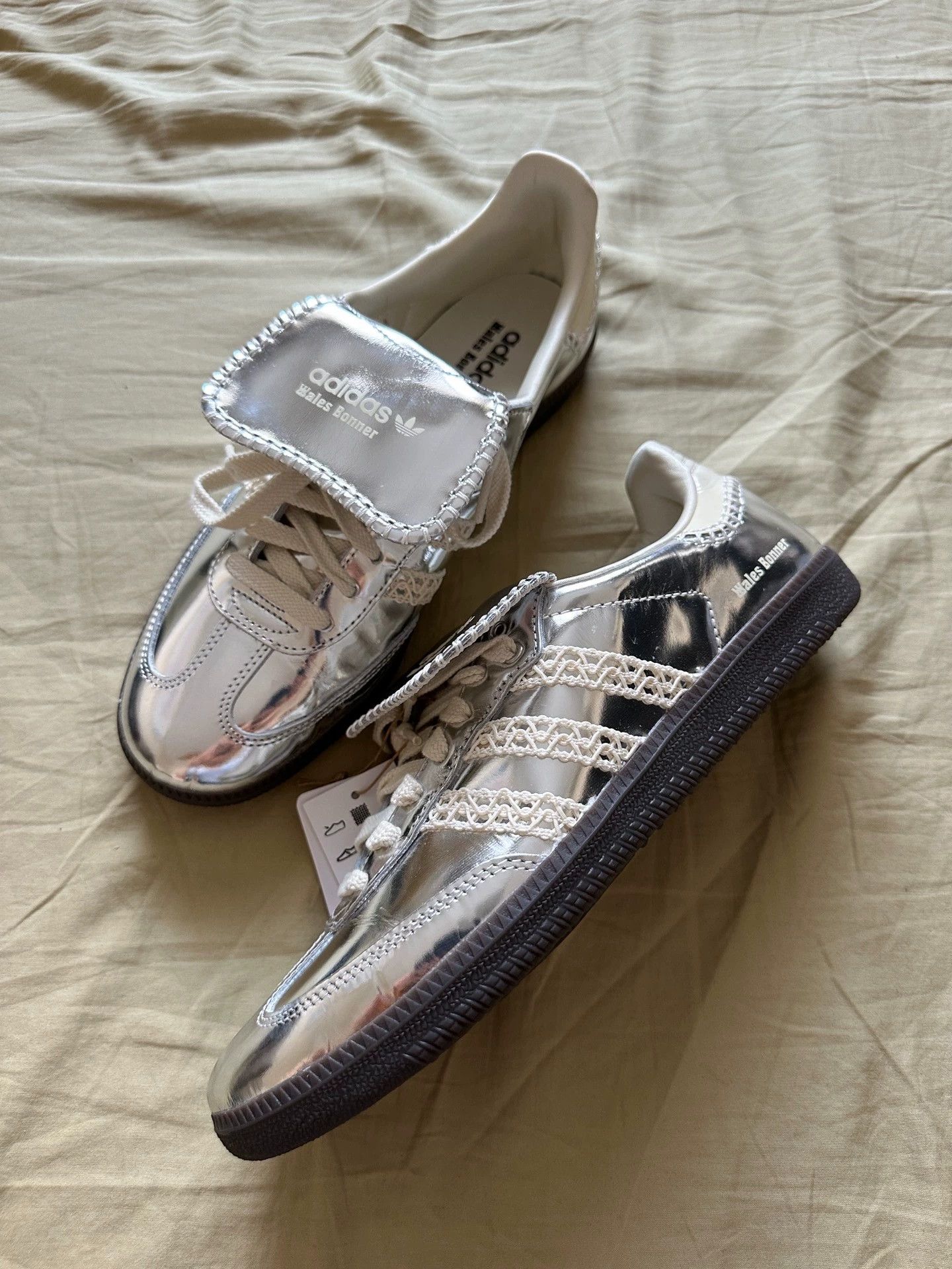 Wales Bonner Wales Bonner x adidas Samba Liquid Silver Super 44 Size US 10 / EU 43 - 1 Thumbnail