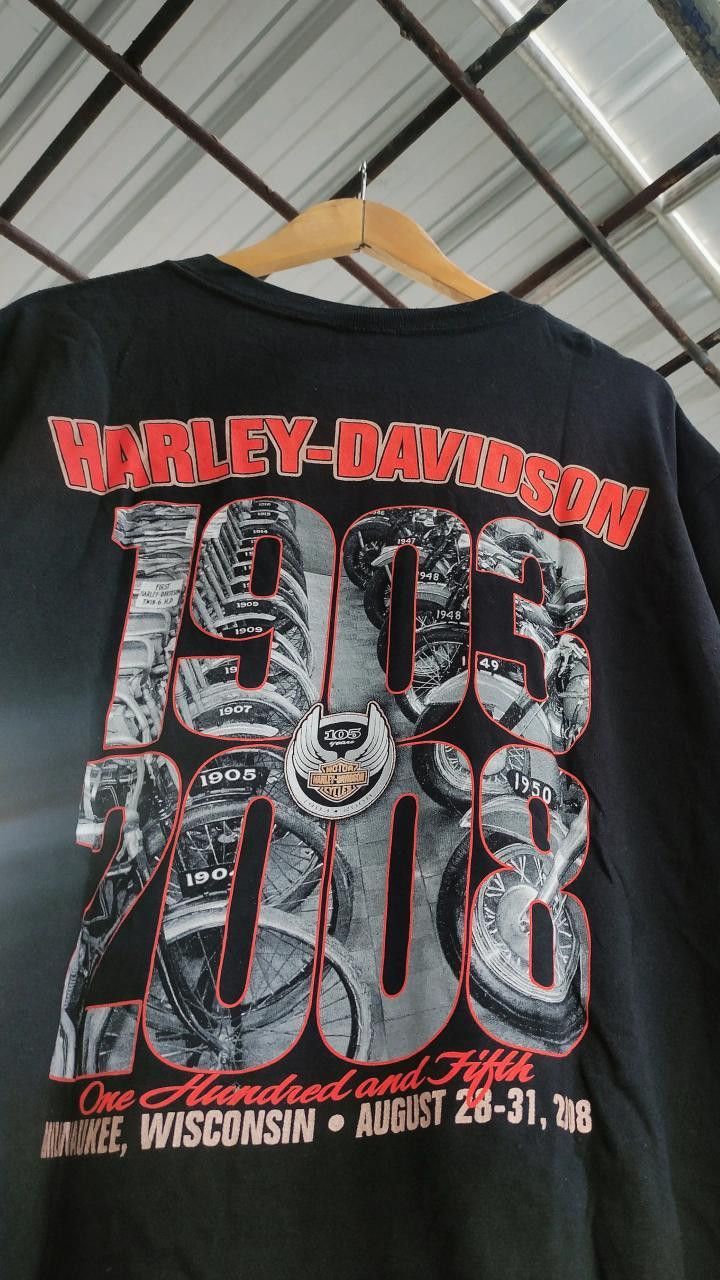 Harley Davidson × RAGEBLUE × Vintage Vintage 105 years aniversary Harley Davidson Shirt Tee Size US L / EU 52-54 / 3 - 8 Thumbnail